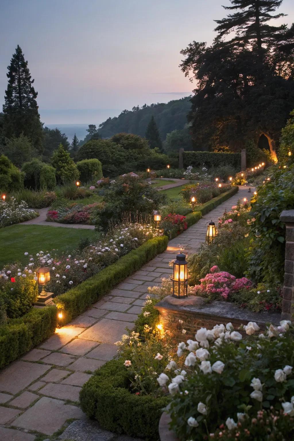 Illuminate your garden with captivating solar accents.