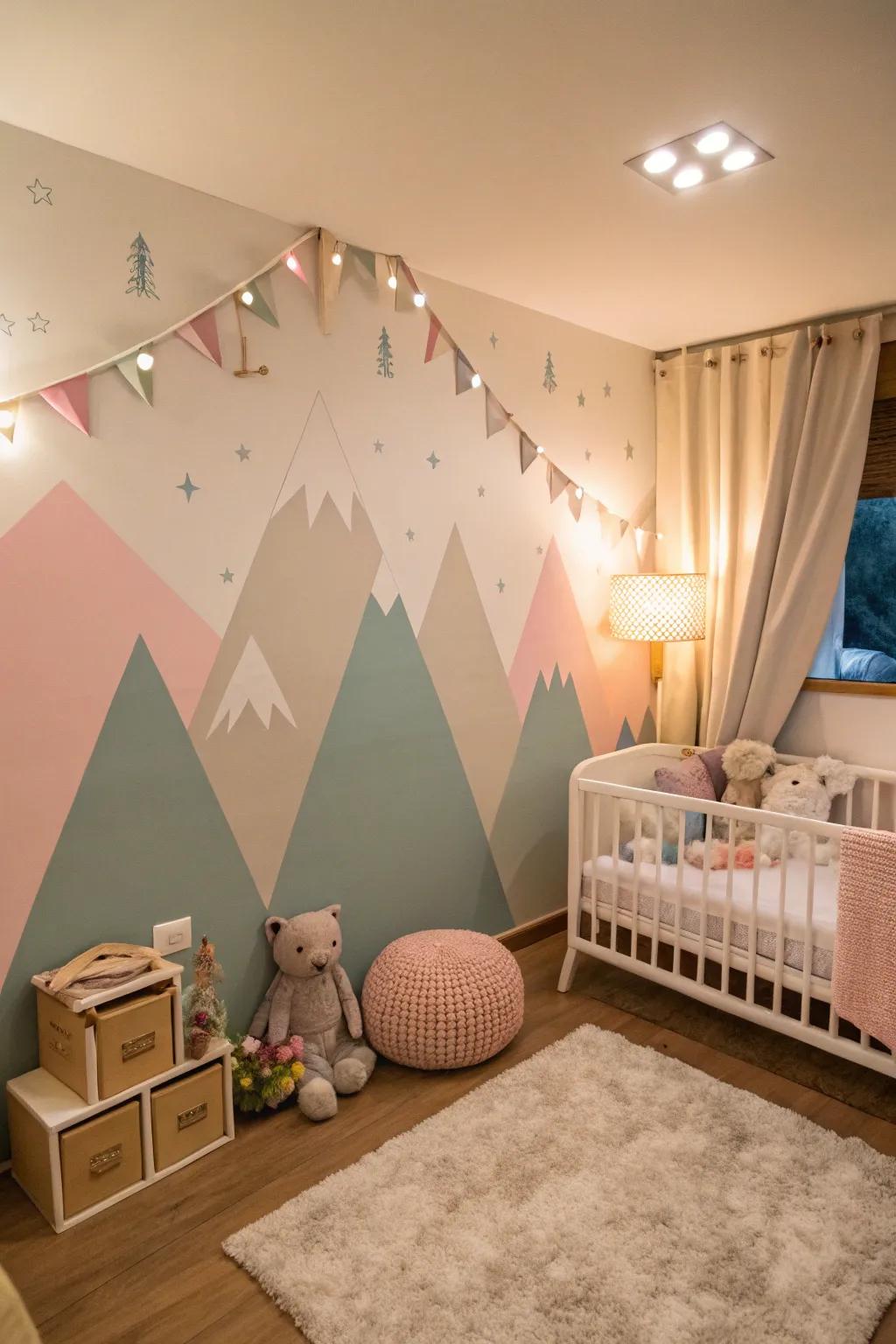 Asymmetrical designs bring an exciting and lively element to any nursery.