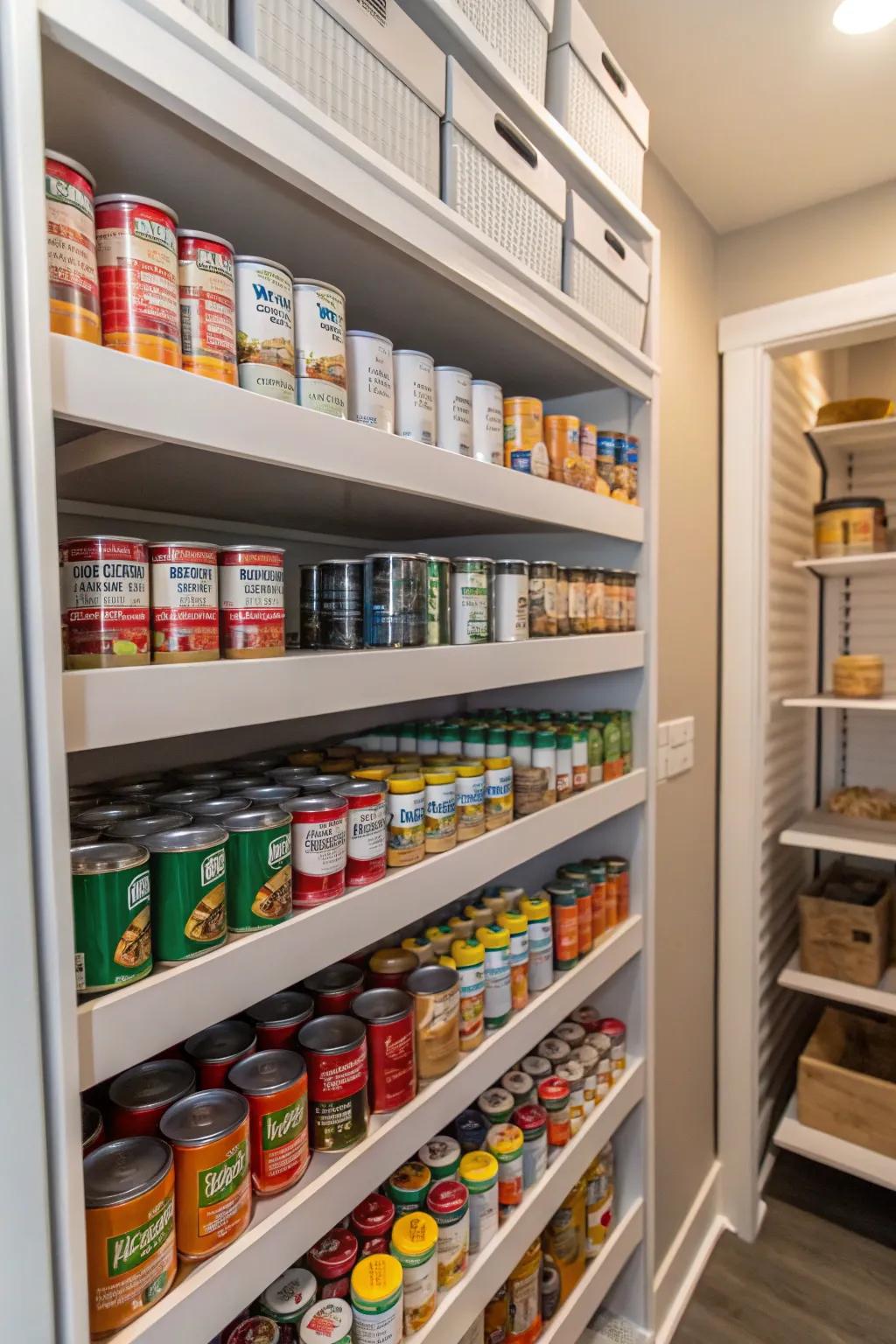 Make the most of your area with stackable shelves.