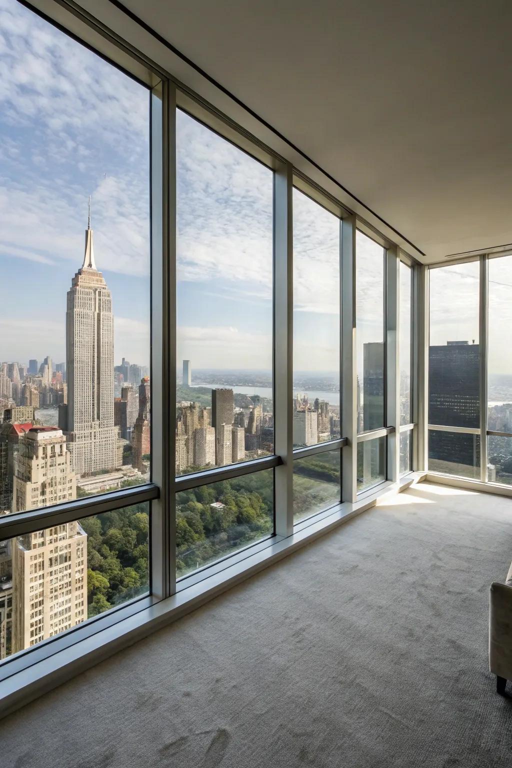 Make the most of sunlight with large windows.