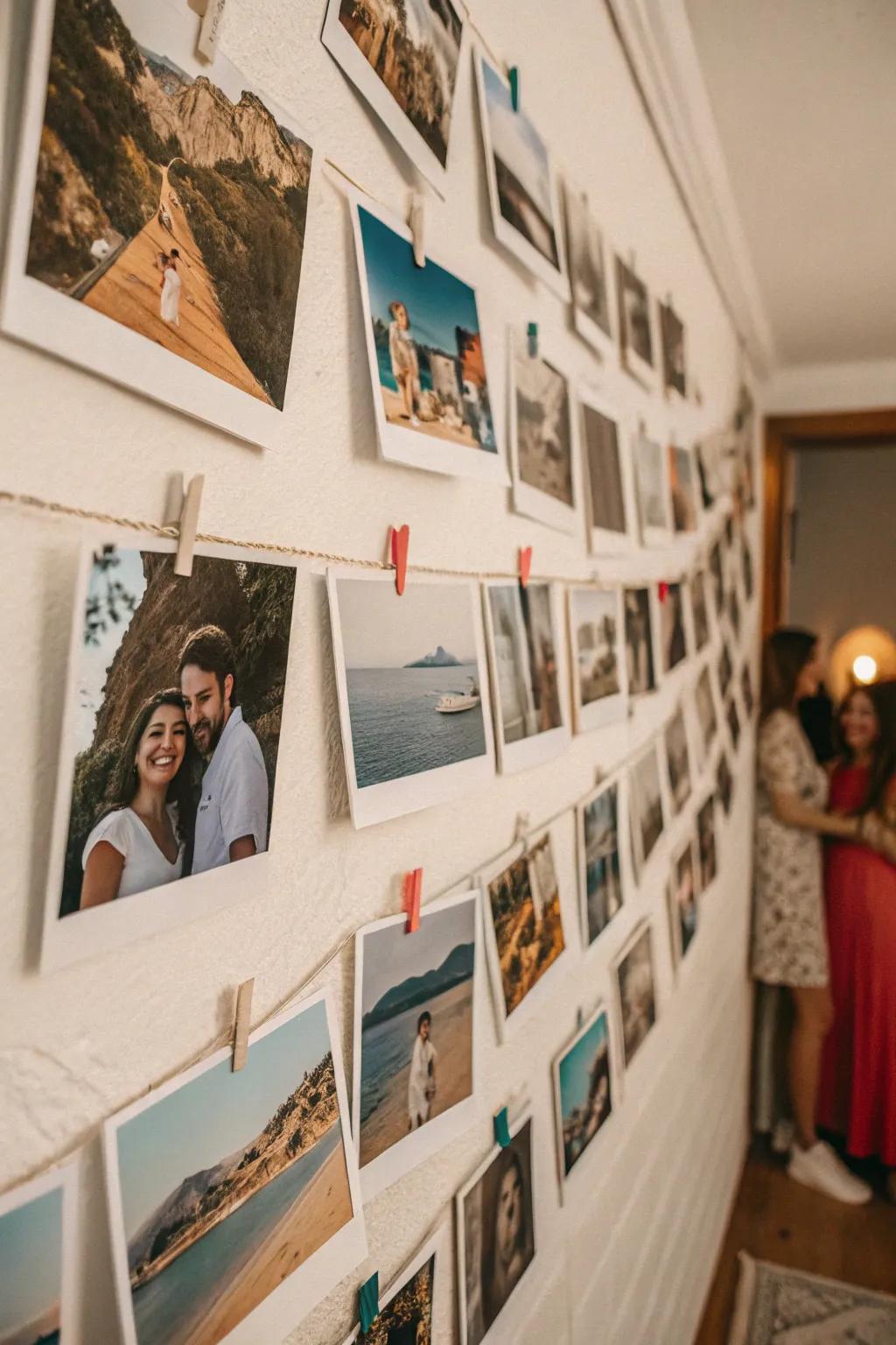 Adopt vintage vibes with a snapshot-esque picture display.