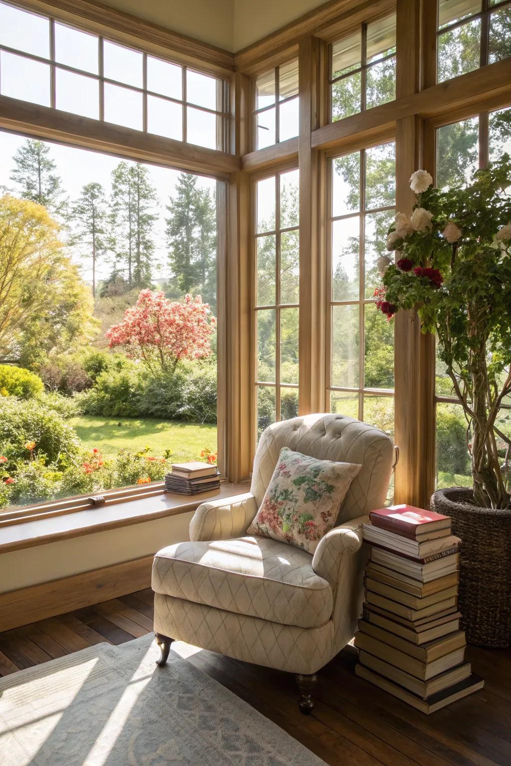 Soft sunlight filling a peaceful room.