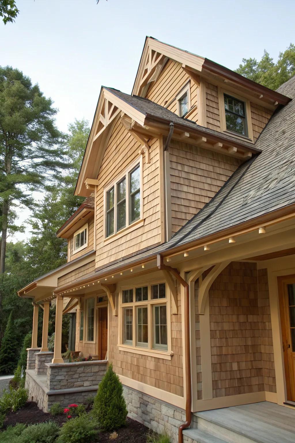 Craftsman-style house featuring a traditional shed dormer.