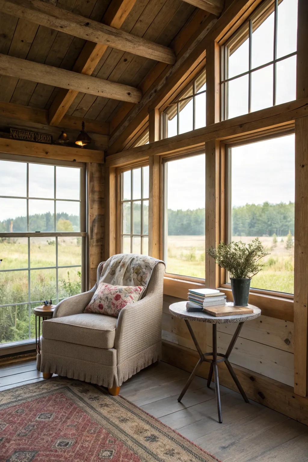 Expansive windows can turn any shed into a light-filled, open area.