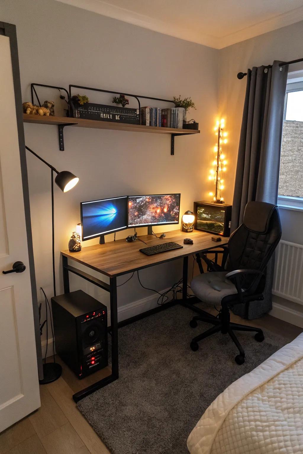 Space-efficient desks integrate effortlessly into small areas, presenting a useful answer.