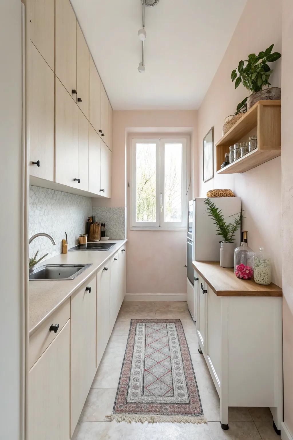 Pale shades have the potential to make your kitchen feel open and spacious.