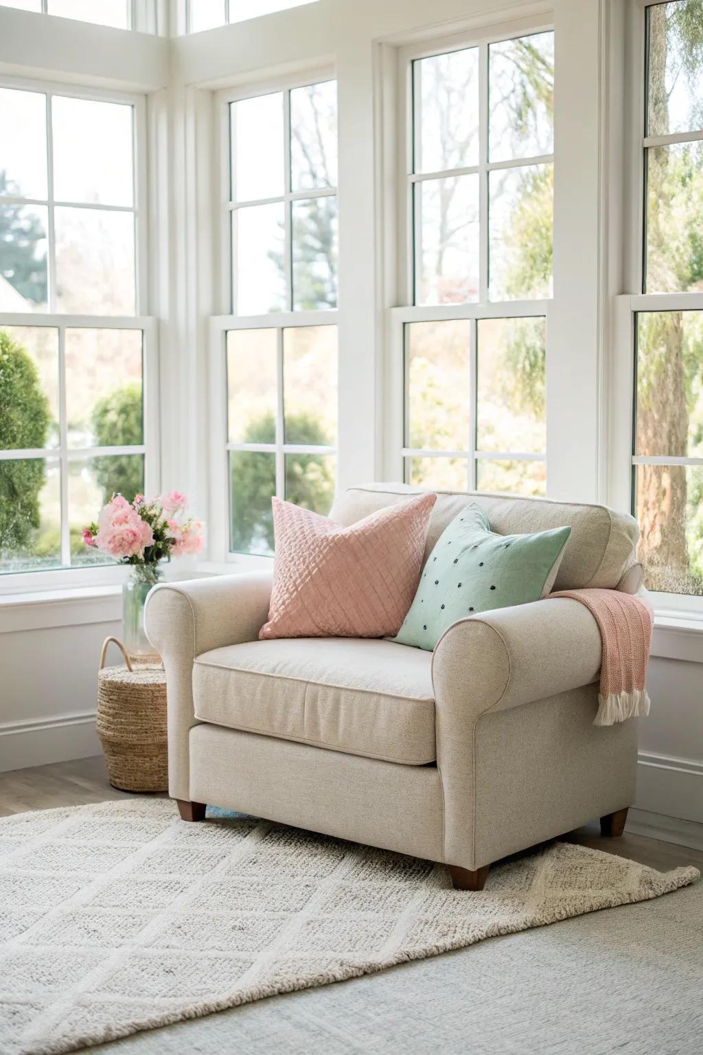 Petite loveseats provide both flair and relaxation in compact areas.