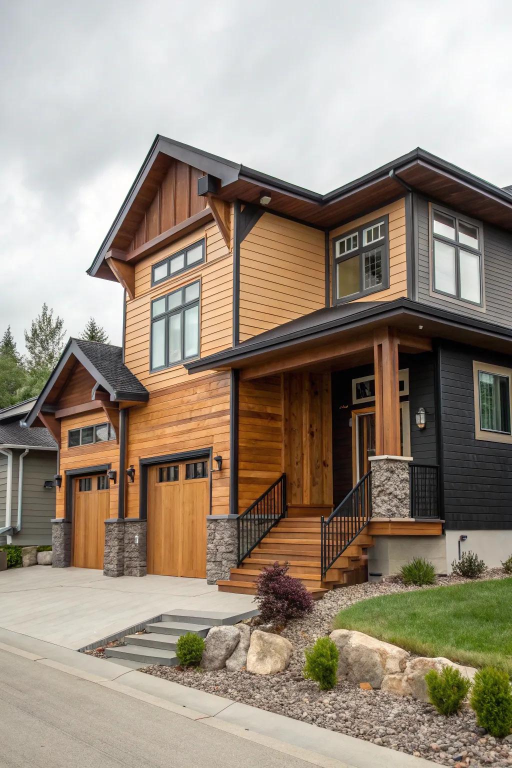 Employ tiers of color and texture to accentuate the design.