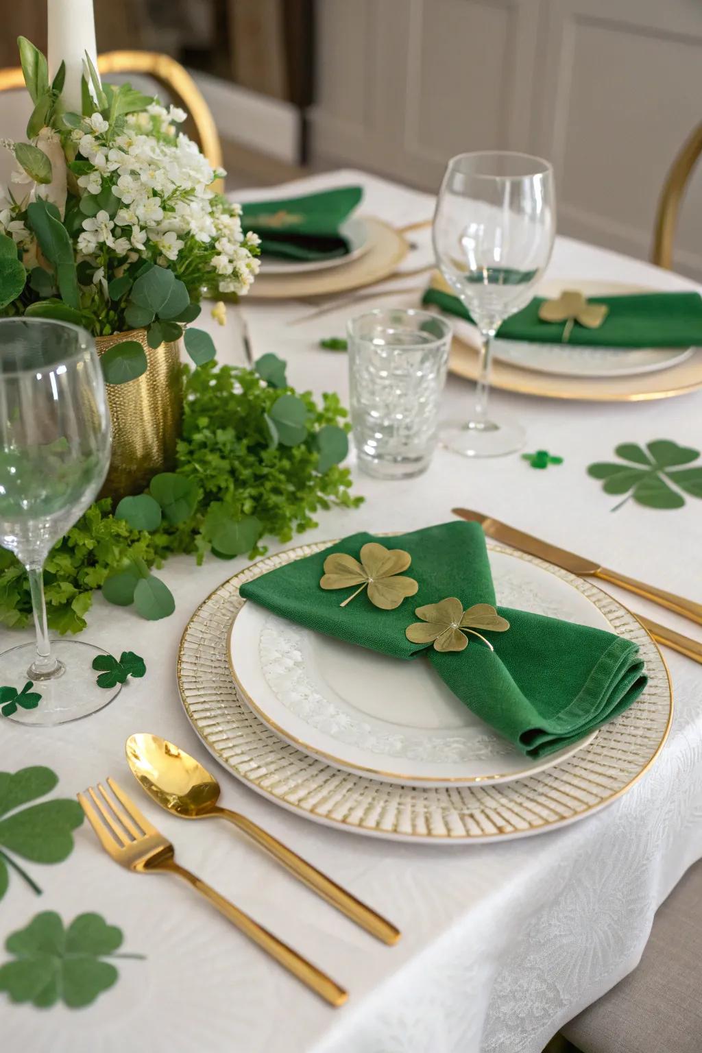 Infuse your table setting with Irish sophistication.