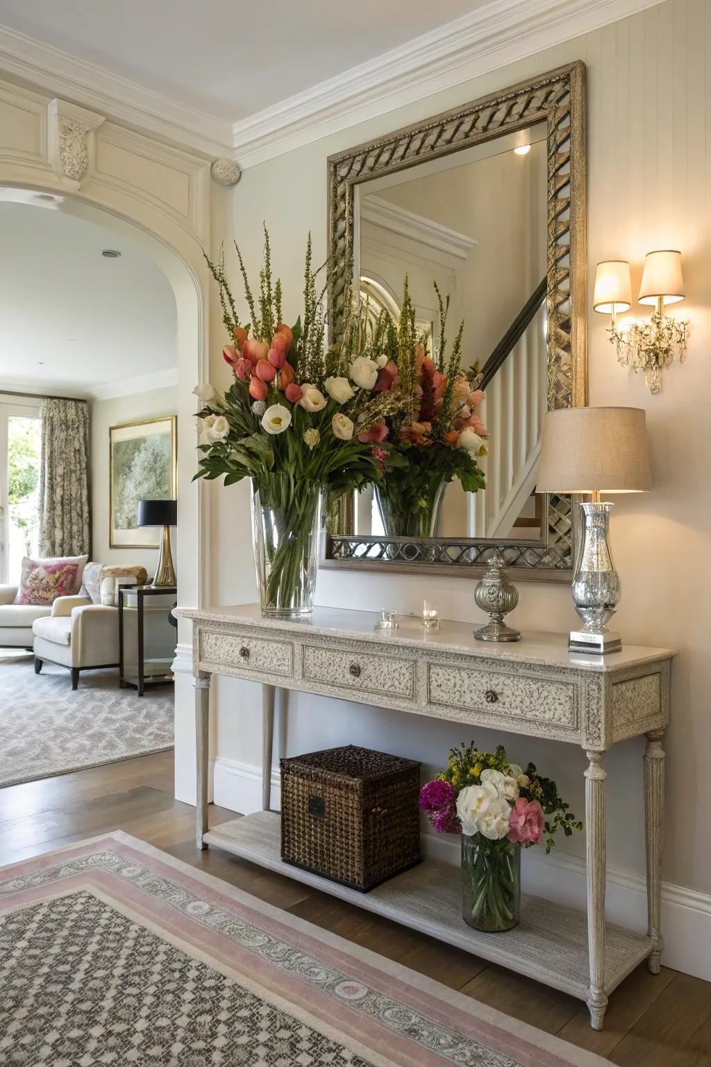 A welcoming entryway sets the tone for the rest of the home.