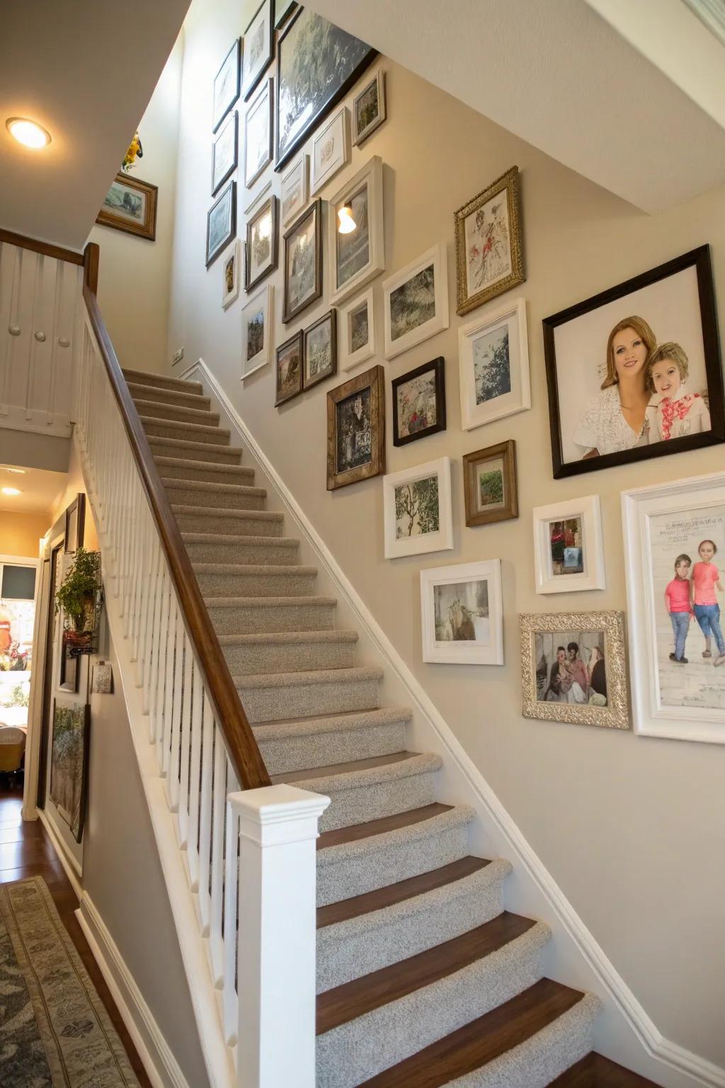 Design a customized display that narrates your family's story.