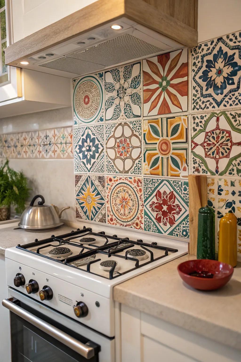 Patterned tiles breathe life and character into your kitchen.