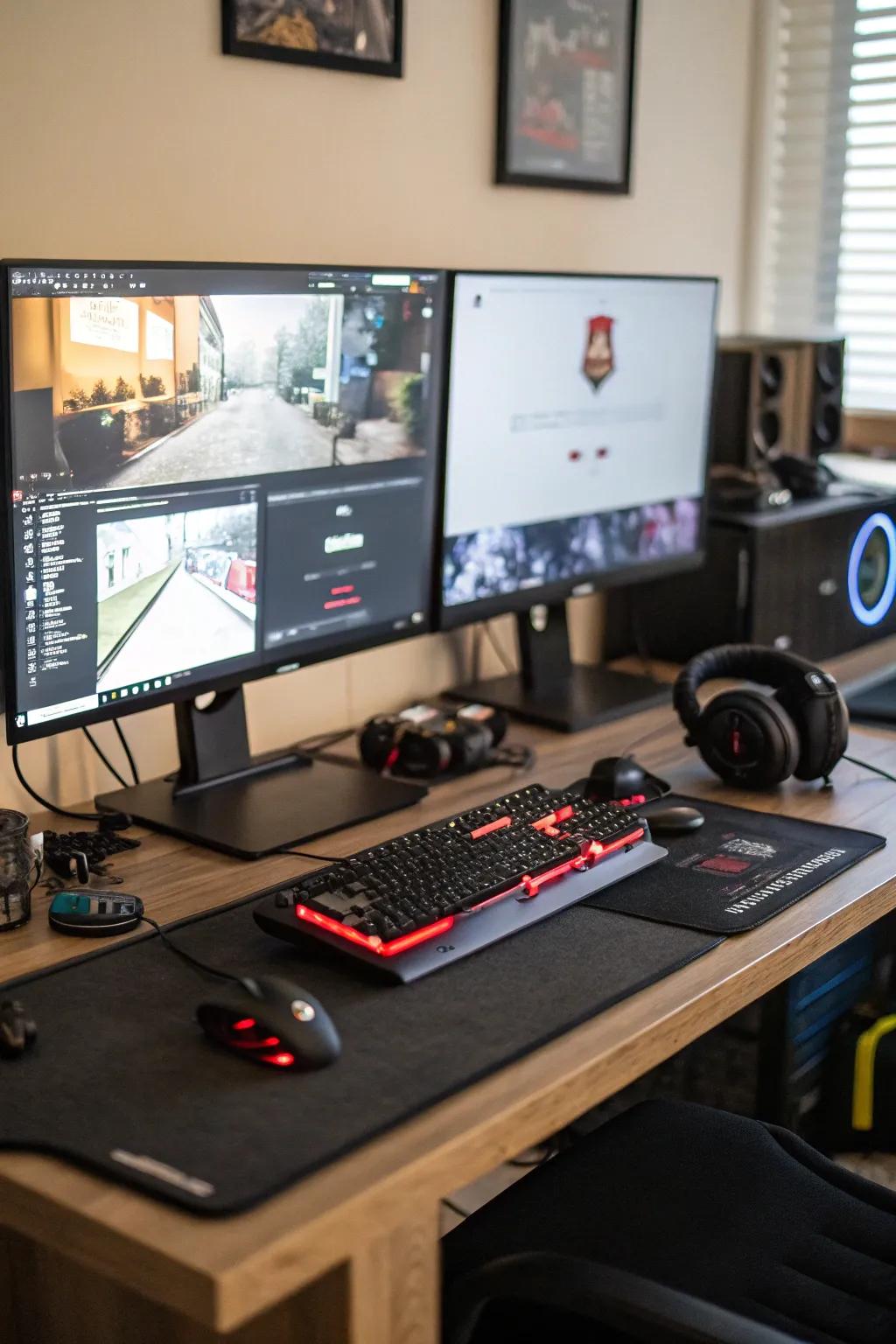Utilize the power of two screens for a streamlined streaming session.