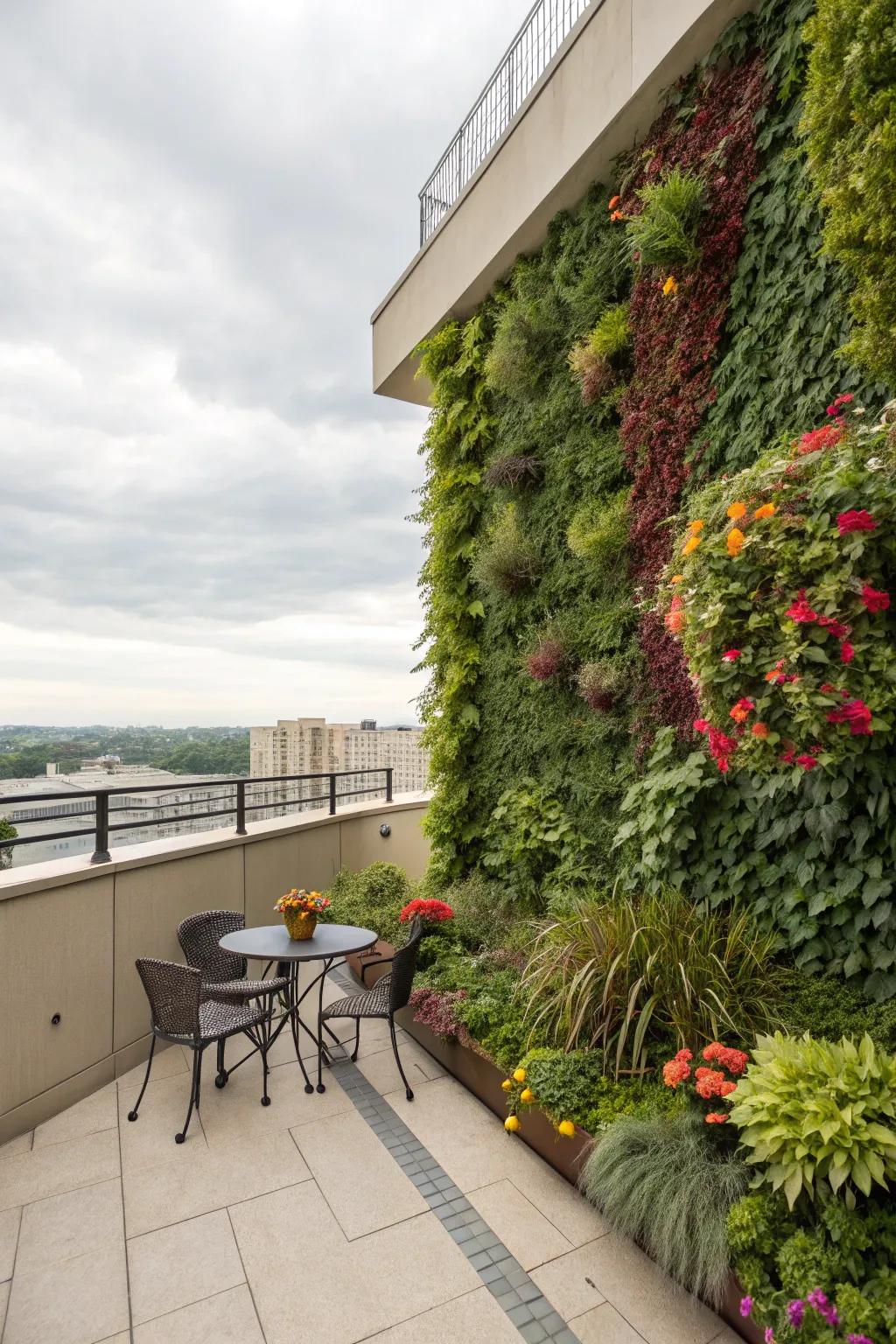 Elevated flora arrangements infuse terraces with vibrancy and color.
