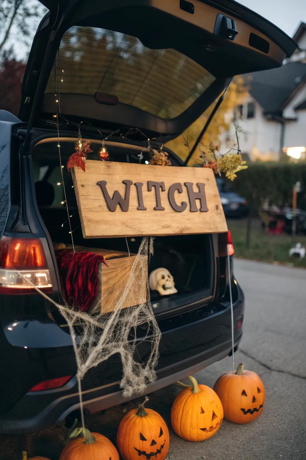 A captivating entrance display lays down a bewitching environment for your trunk.