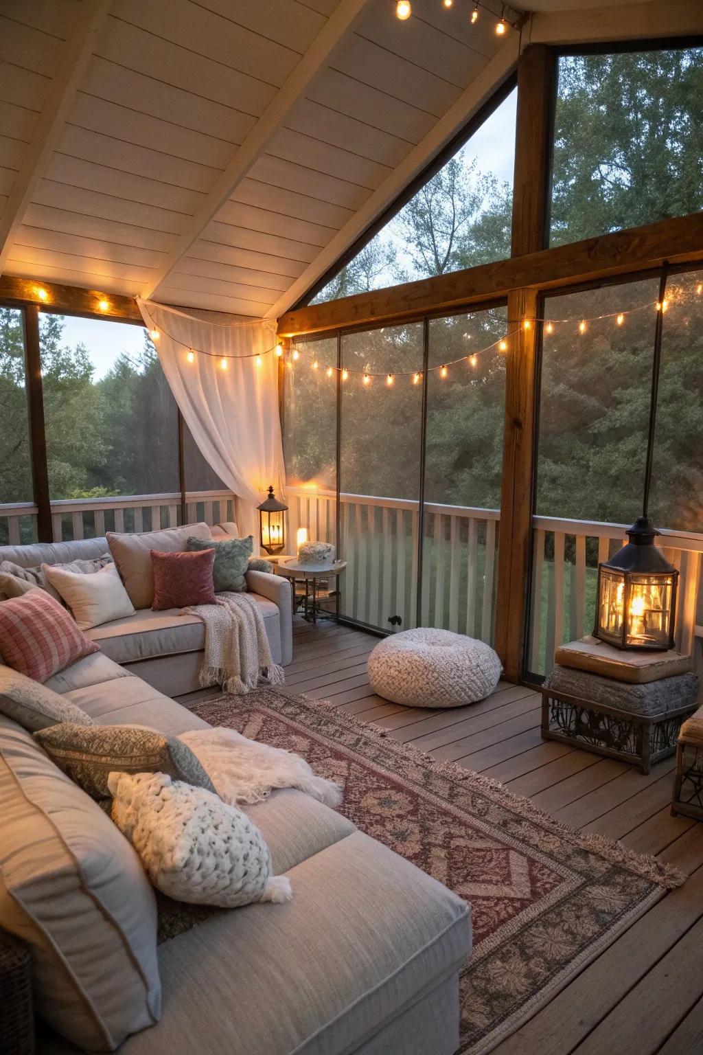 Construct an insect-free haven beneath your deck.