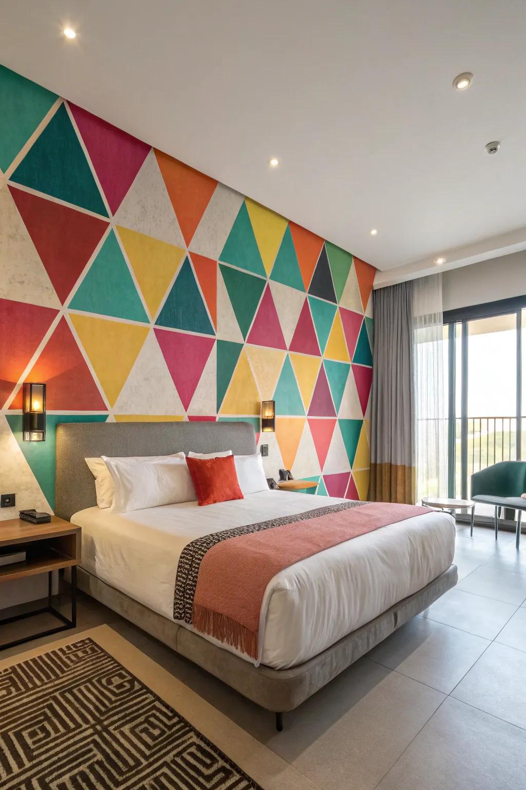 Geometric designs infuse a modern feel into any space.