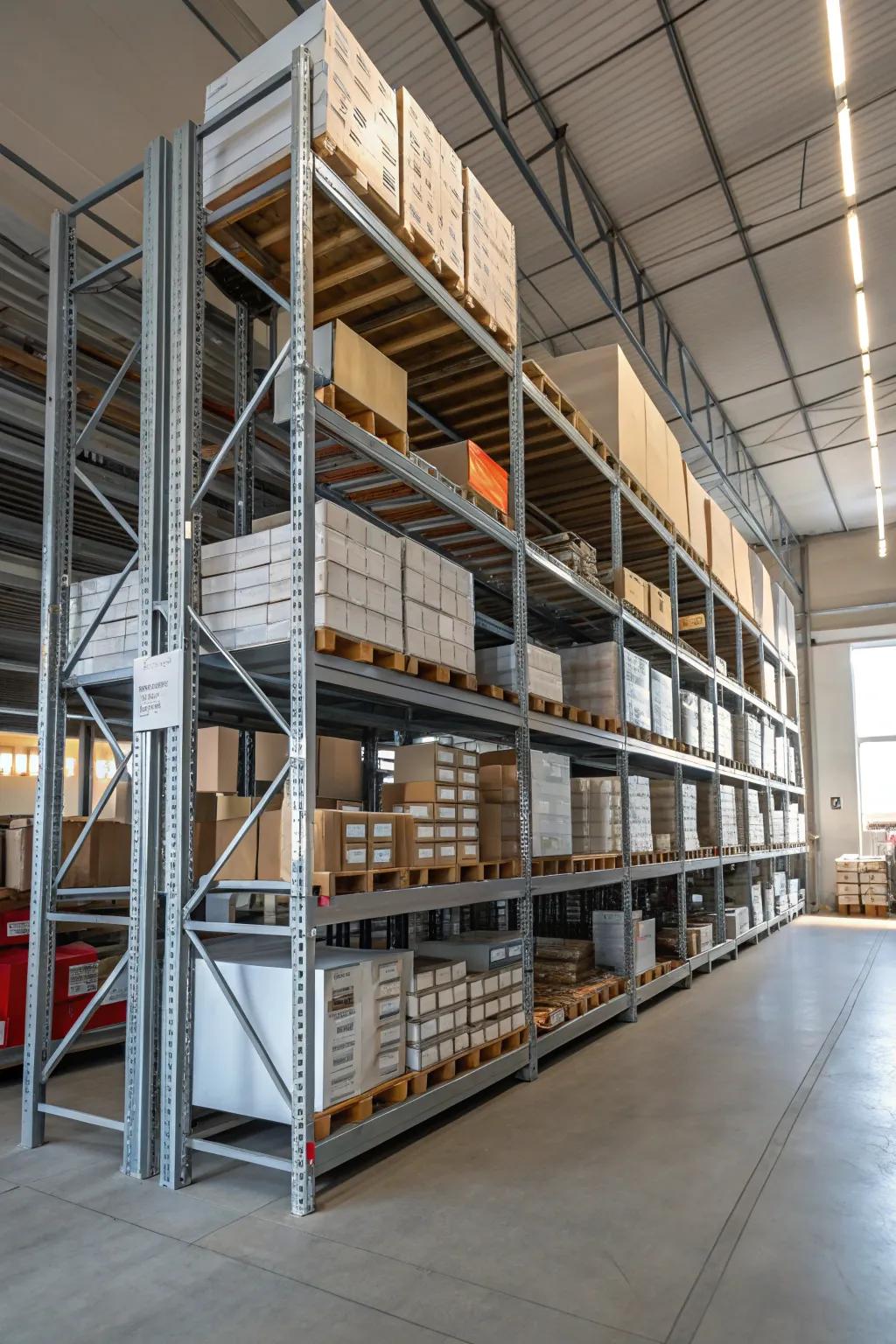 Optimize your storage by using multiple levels, thus making the most of available vertical space.