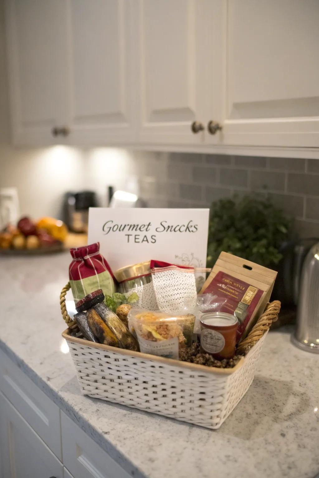 A customized treat hamper filled with delights.