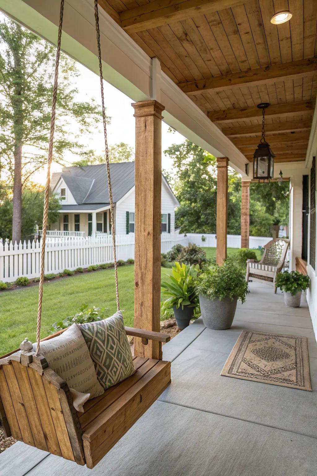 Uncovered timber beams bring genuine appeal.
