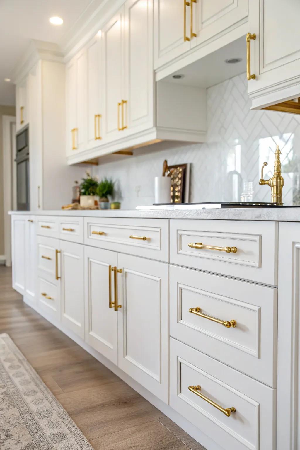 Ivory cabinetry sets a crisp, adaptable stage for your kitchen’s aesthetic.