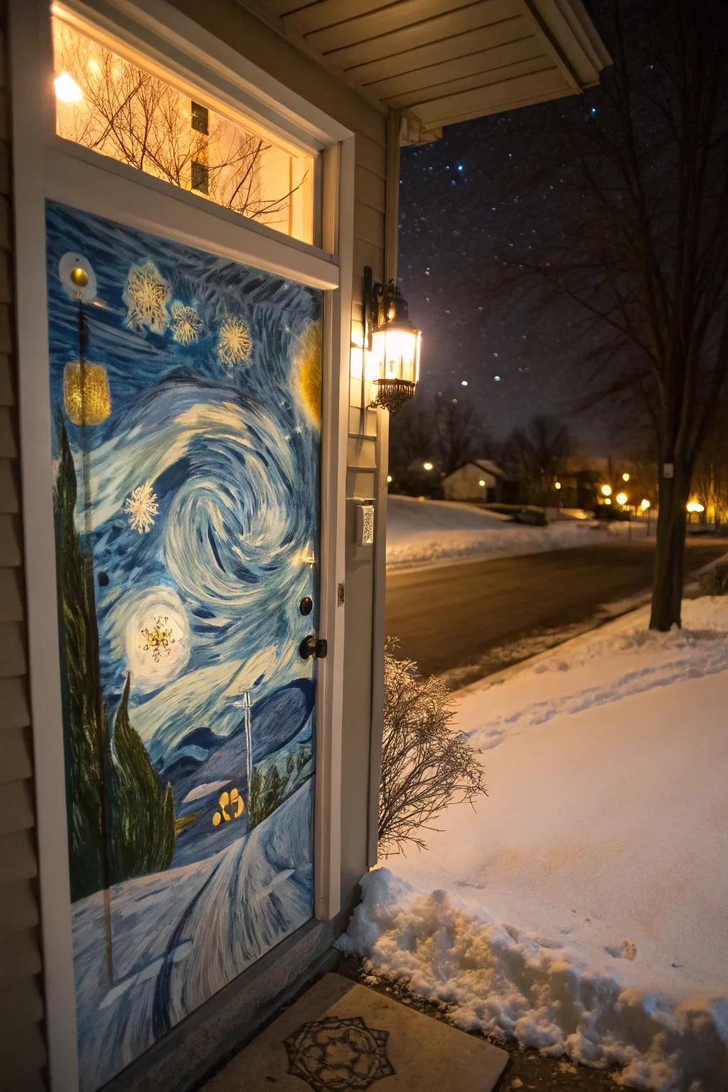 An innovative interpretation of Van Gogh's classic, ideal for art enthusiasts.