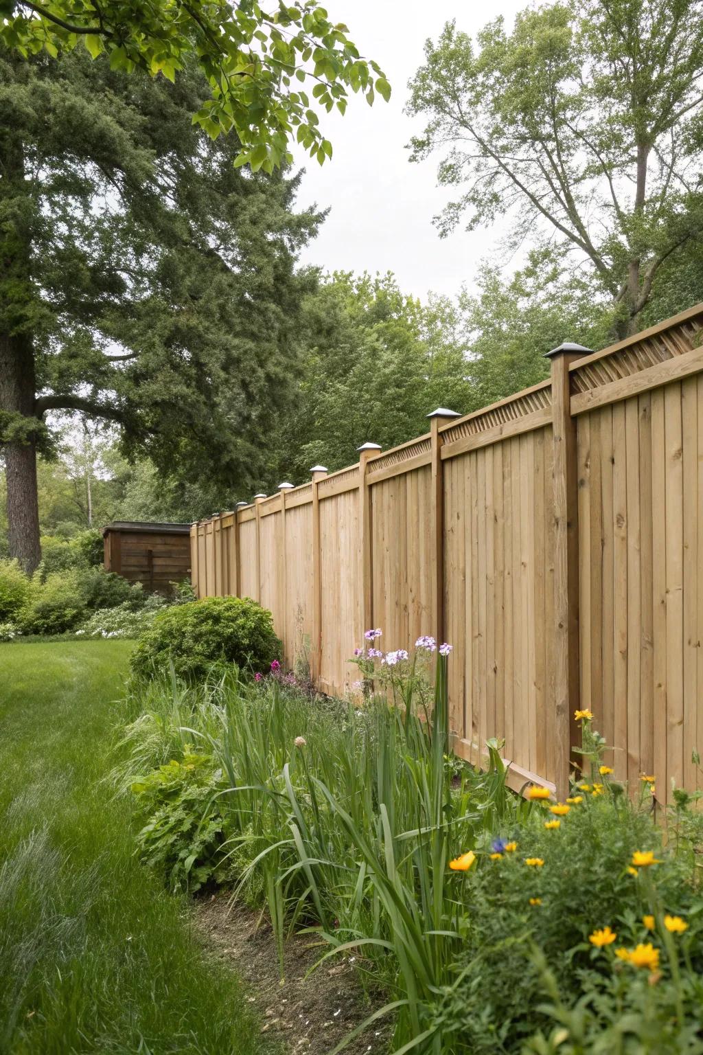 Uninterrupted timber wall fences are the quintessential solution for maximum backyard privacy.