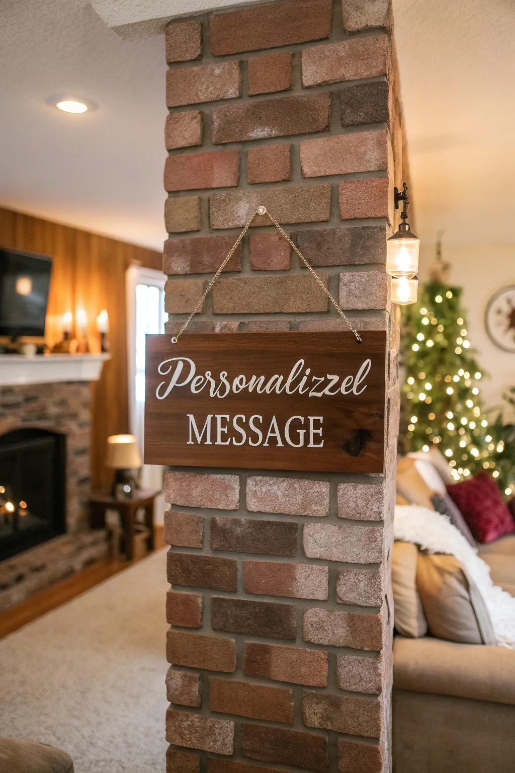 Bespoke timber plaques imbue a sense of warmth to any setting.