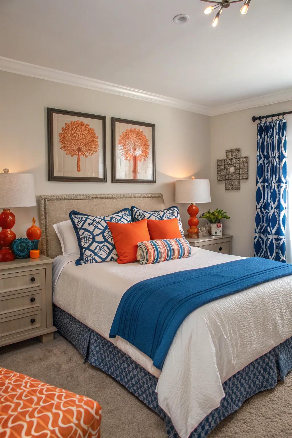 Infuse personality with a daring color palette that invigorates your space.