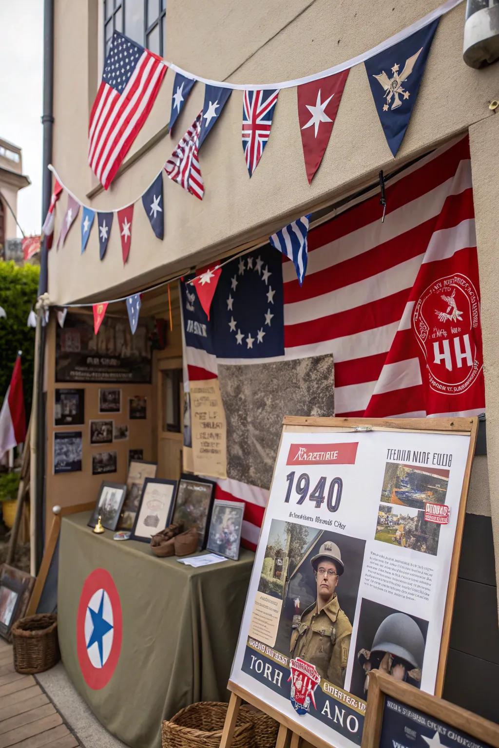 Enhance your decorations with genuine wartime propaganda components.