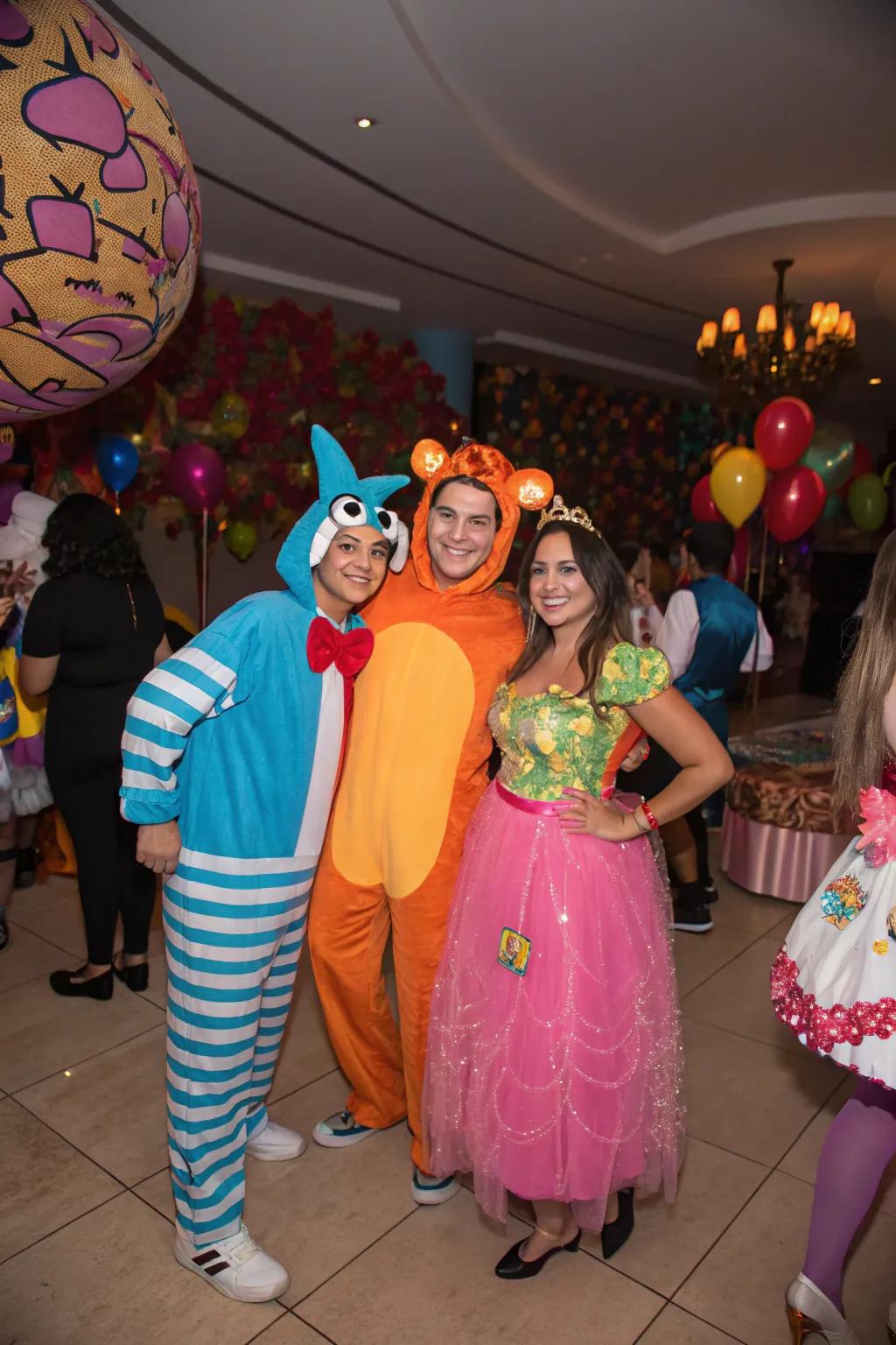 Let your imagination soar with a themed costume party celebration.