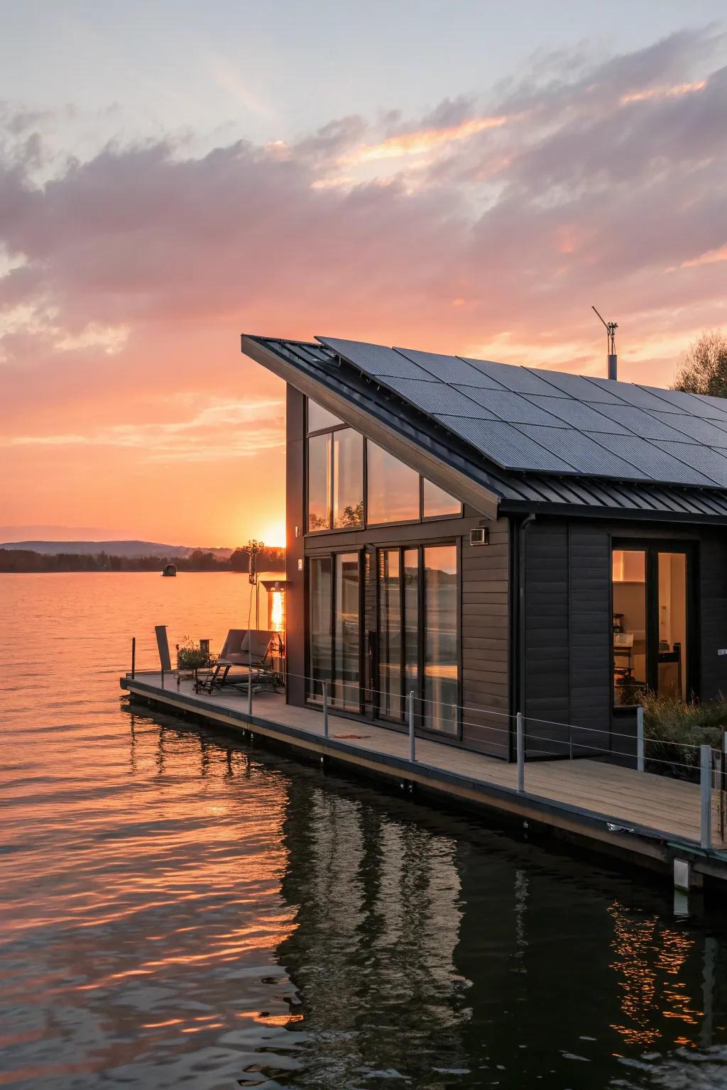 Float into sustainable living with a buoyant dwelling.