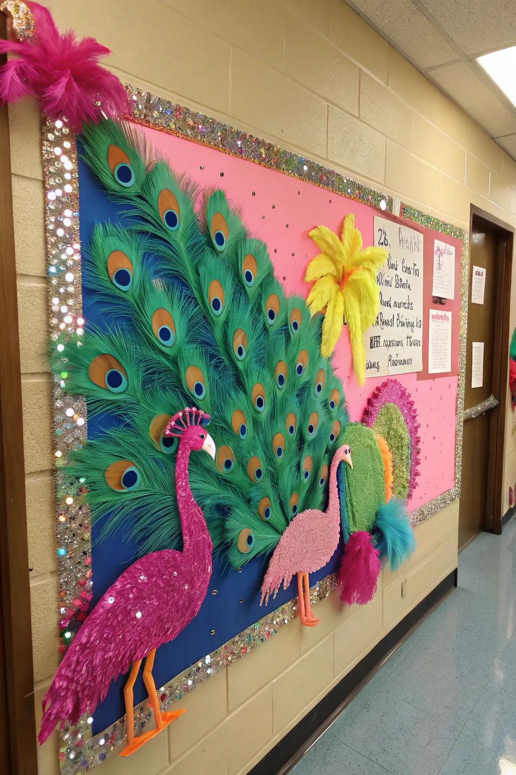 A whimsical bird sanctuary bursting with color and charm.