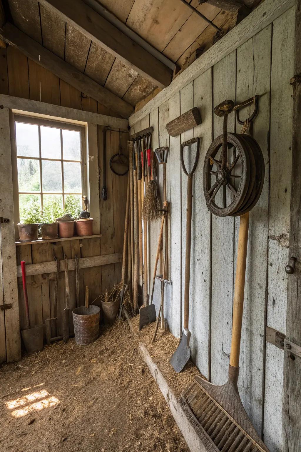Retain implement organization with a stylish pulley-assisted organizer.