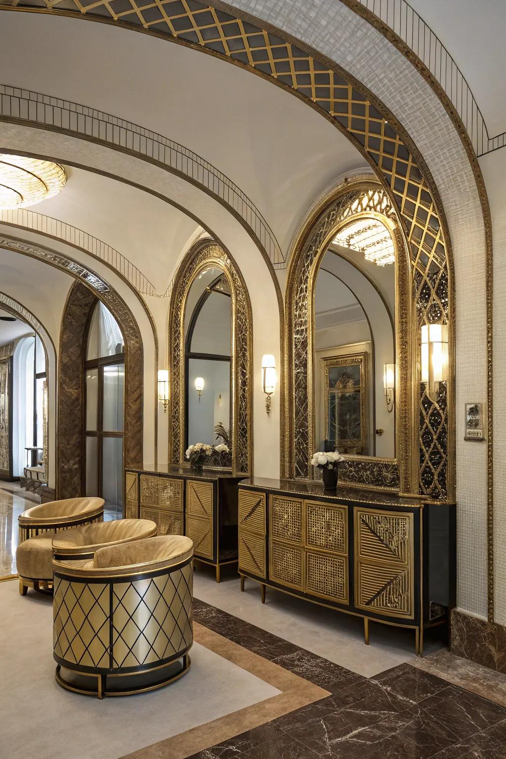 Curved designs incorporating a soft, architectural flair.