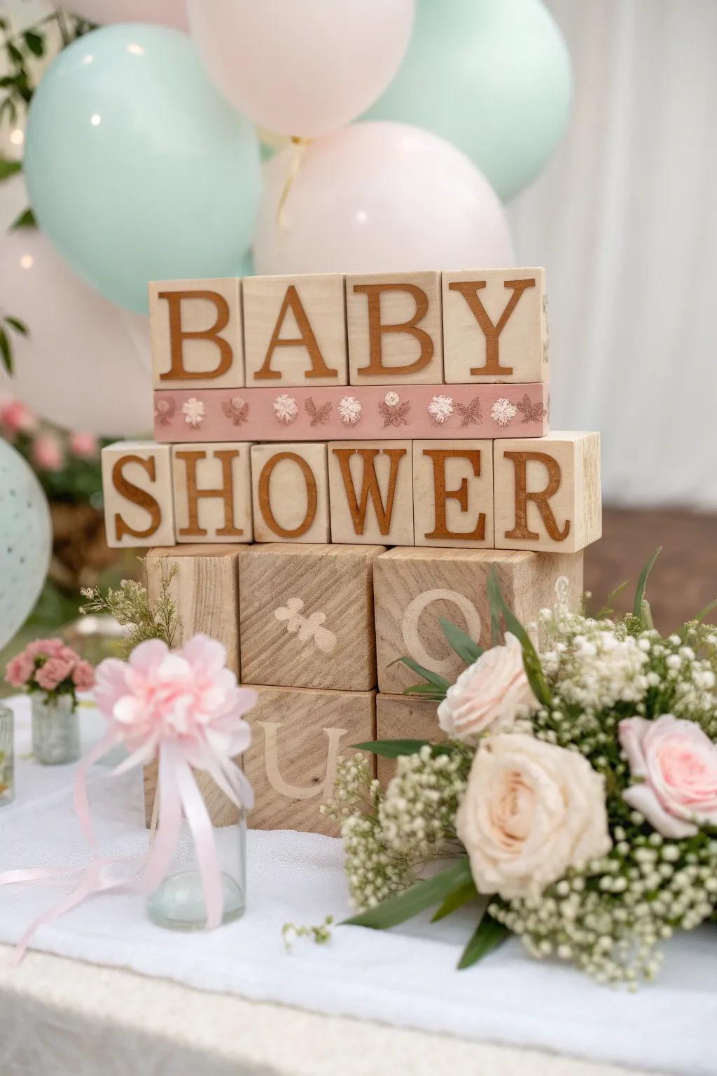 Customized cubes introduce a heartwarming impression onto the table.
