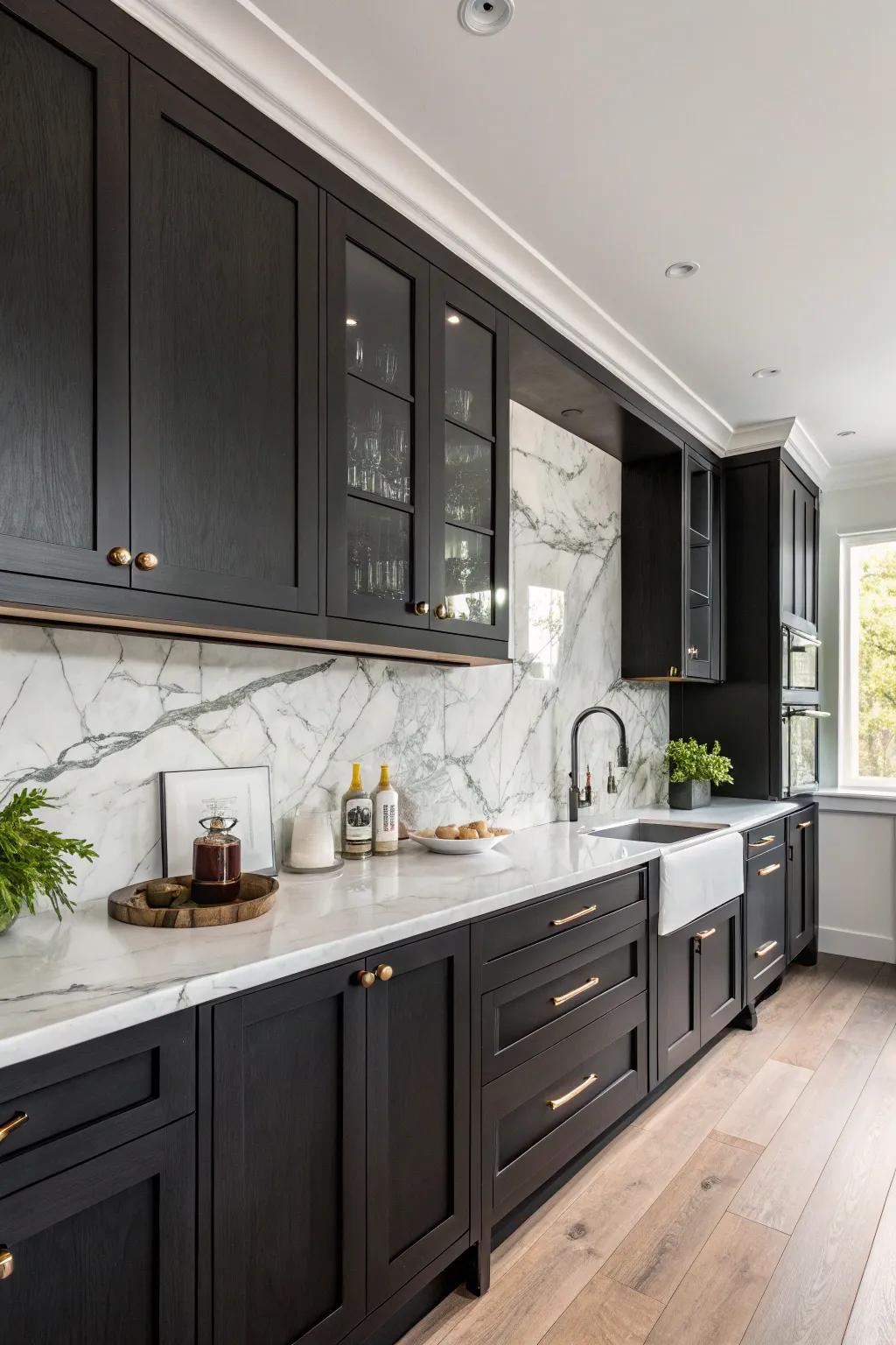 Sophisticated elegance using original rock.