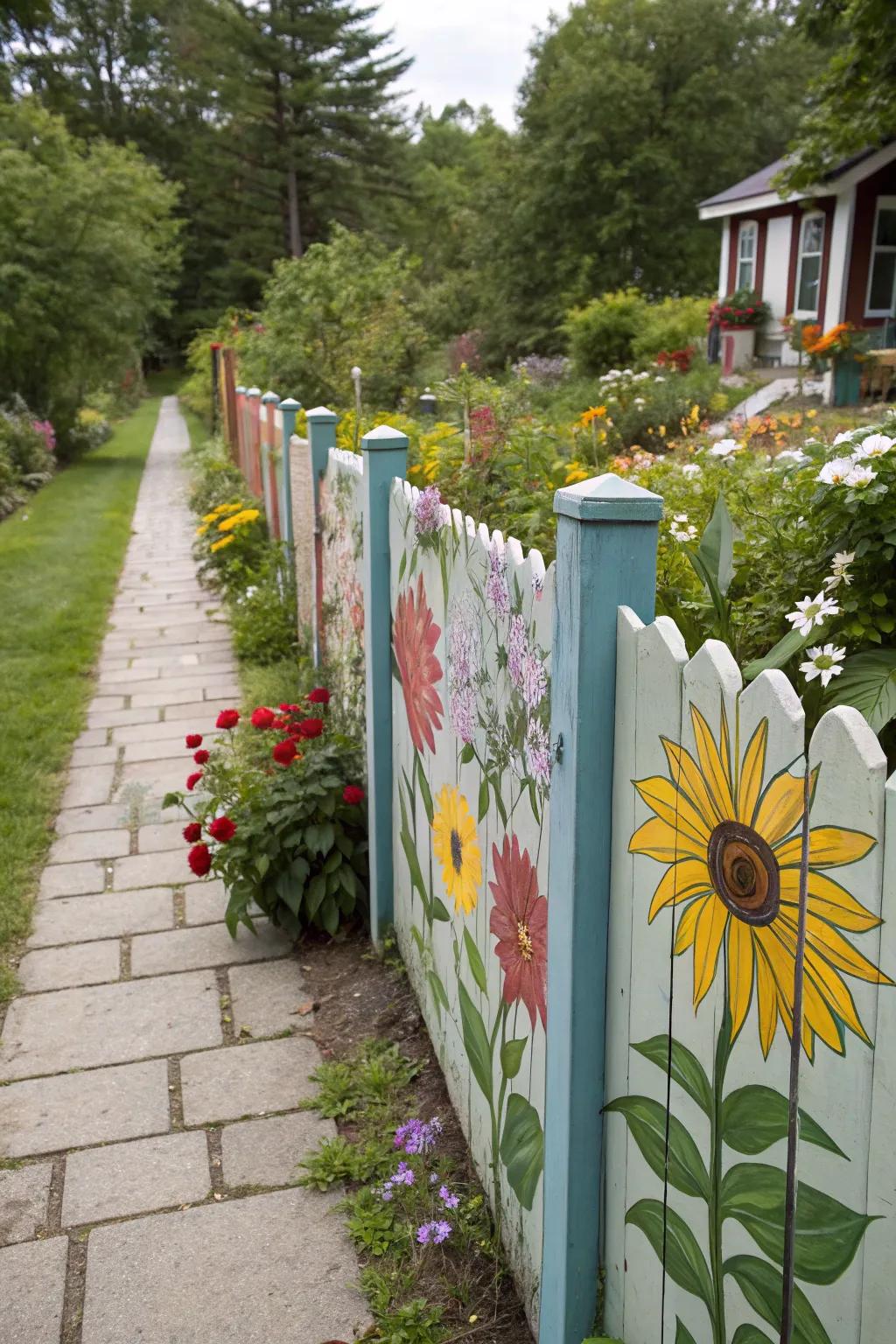 Seasonal blossoms keep your fence vibrant throughout the year.