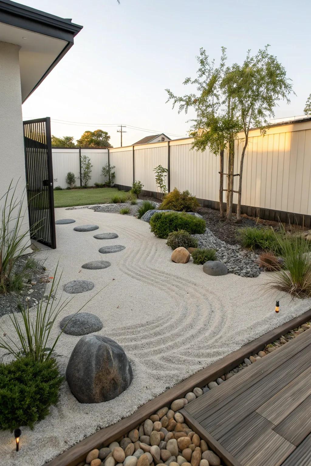 A Zen garden is a place of quiet refuge