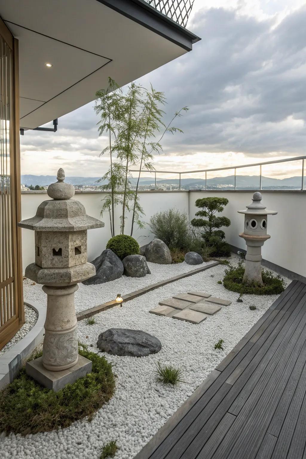 Gravel gardens offer a serene and minimalist retreat, perfect for peaceful contemplation.