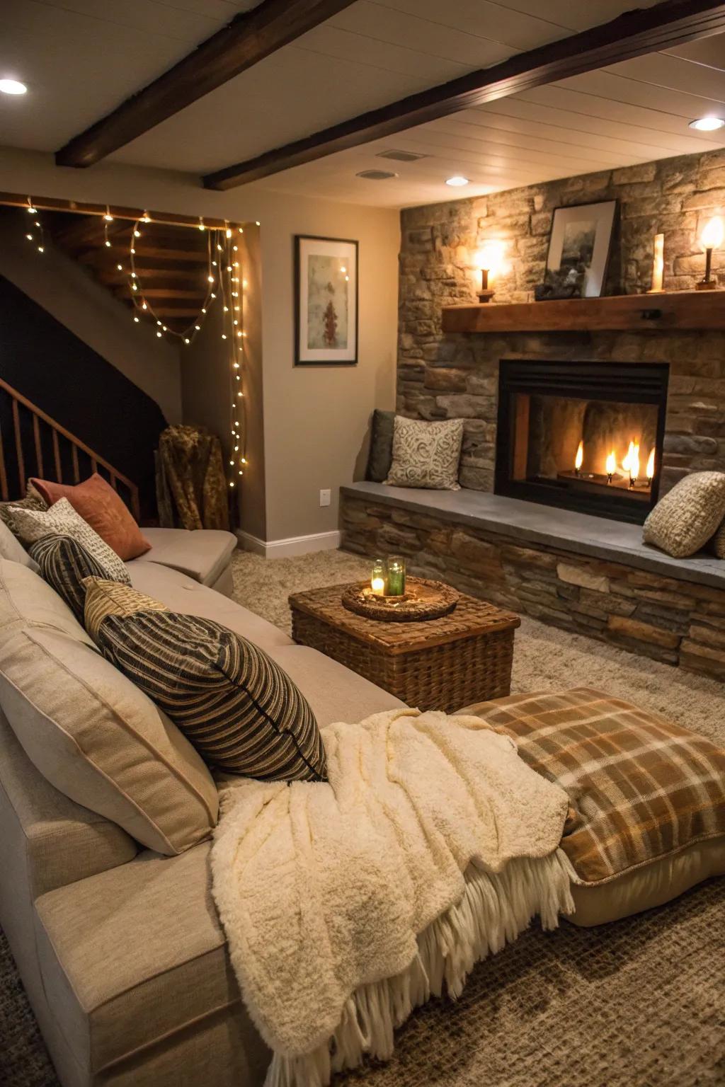 Seating nooks encourage relaxation and comfort.