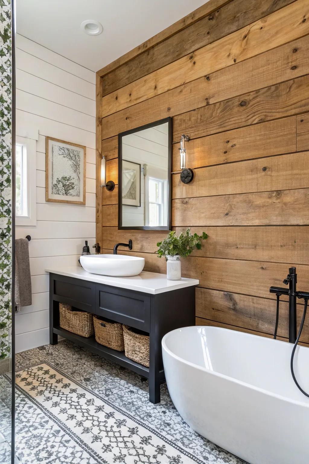 Wood features blend traditional with contemporary styles.