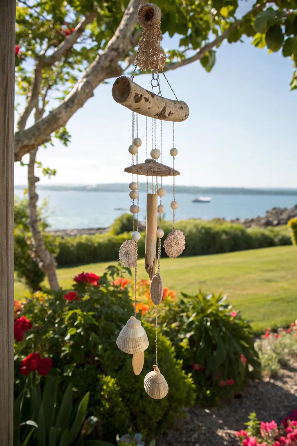 Permit the gentle melodies of coastal air resonators to enhance your outdoor area.