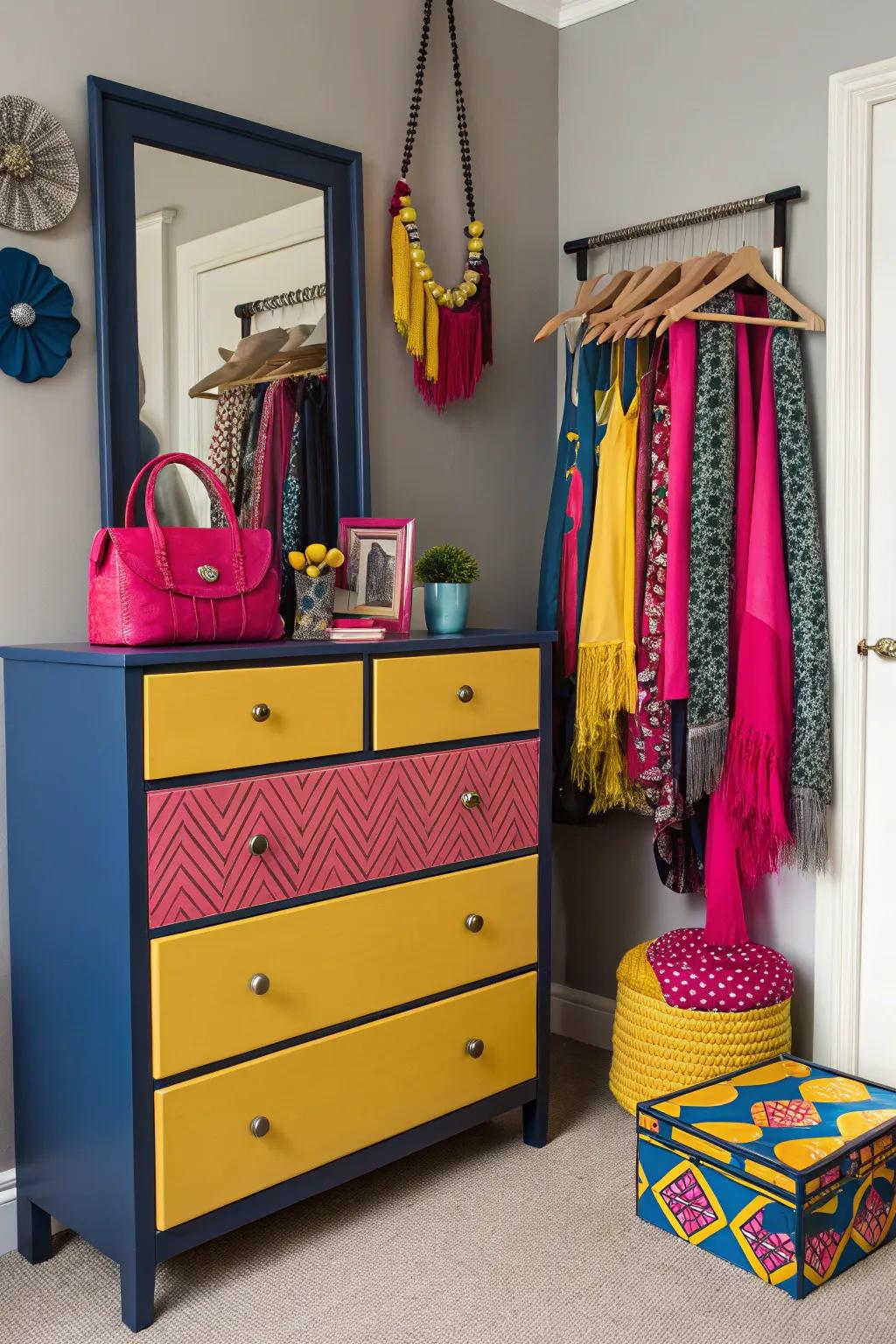 Striking color creates visual impact and curiosity.