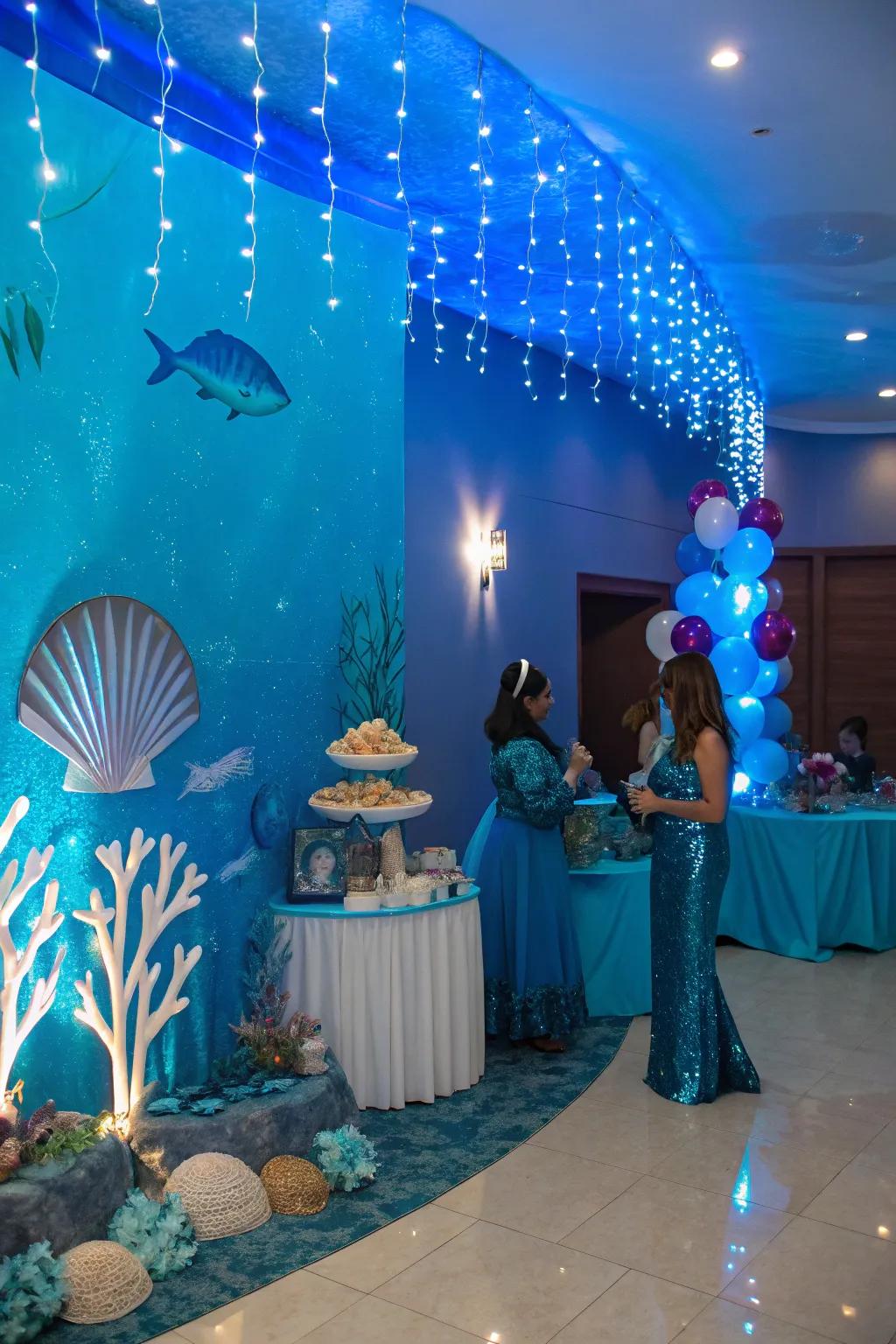 With an under the sea theme, you're exploring an aquatic wonderland.