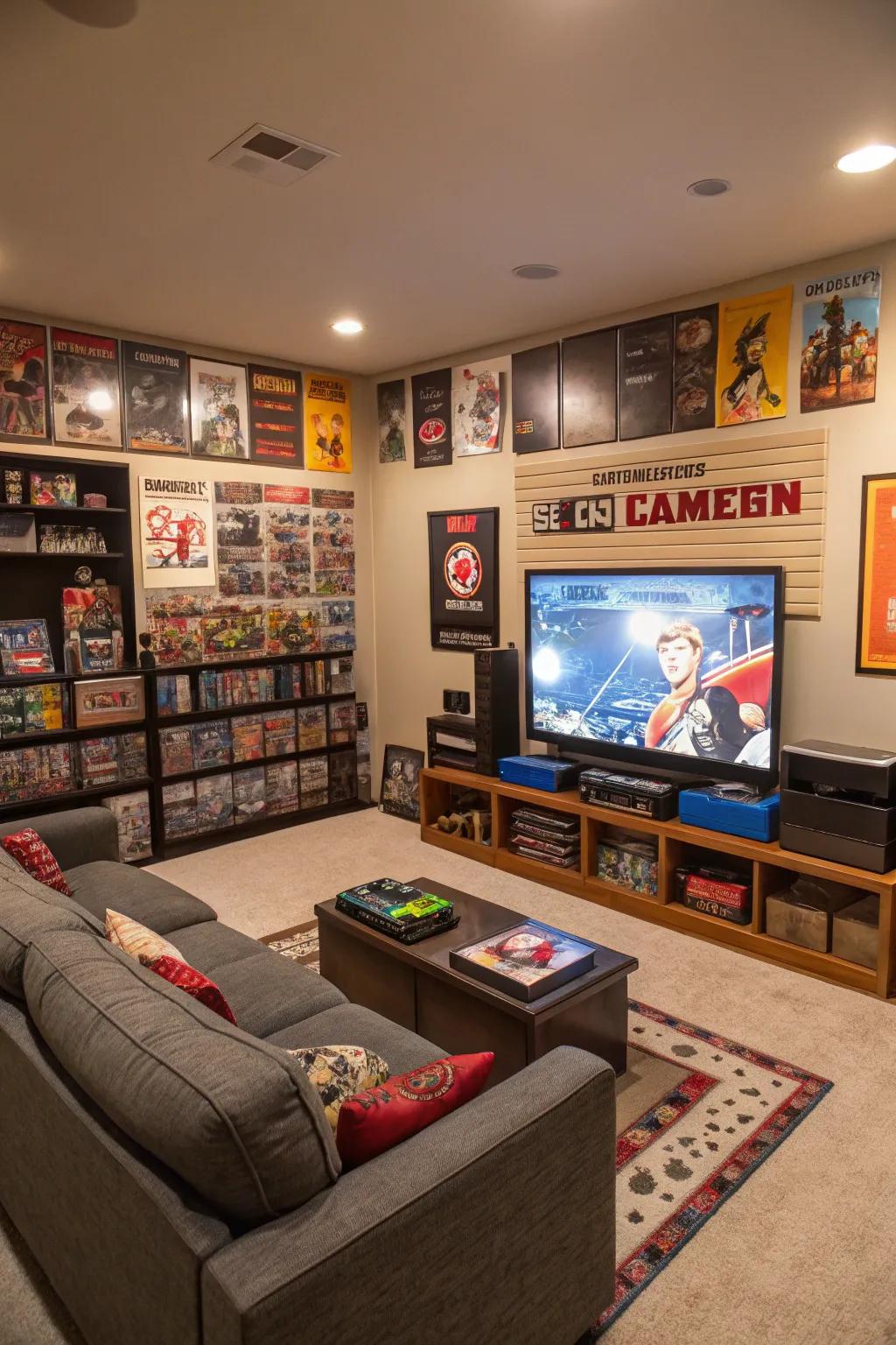 Thematic decor contributes an individual aspect to your game space.