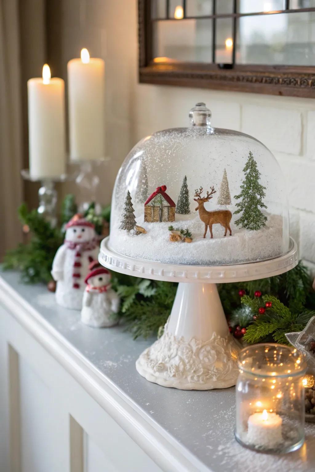 Create your own winter wonderland with a DIY snow globe.