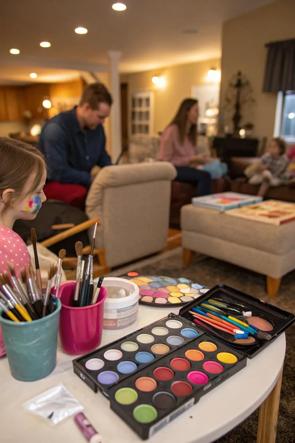 Face painting enables everyone to become a component of the carnival amusement.