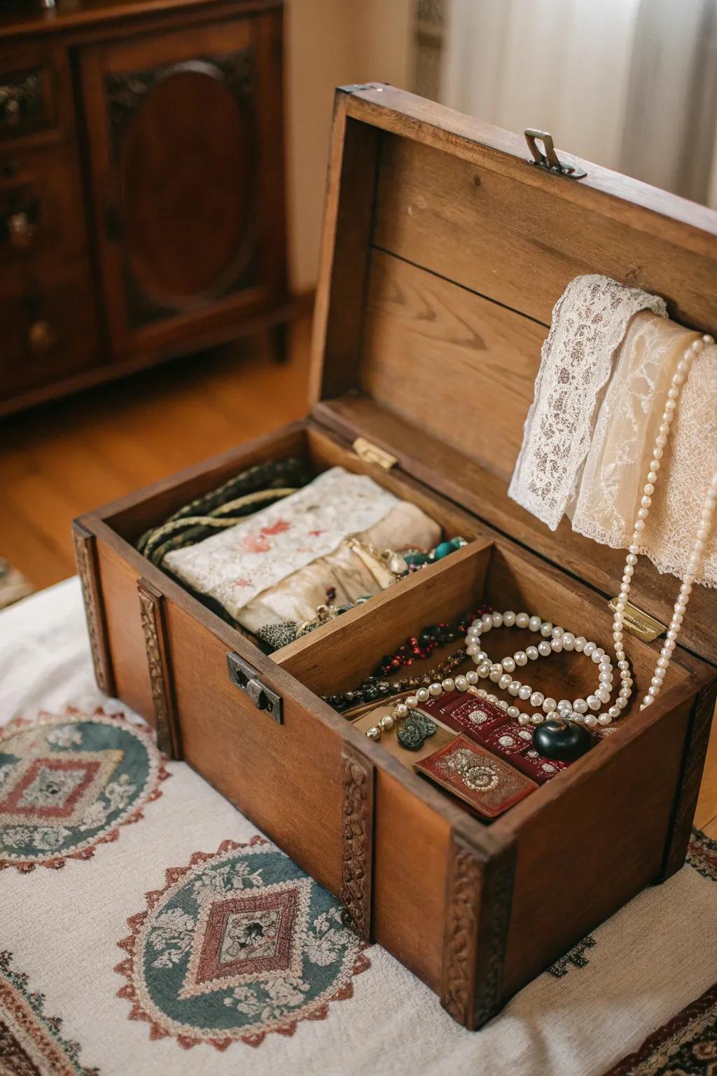 A blanket chest is the ideal guardian for your family heirlooms.