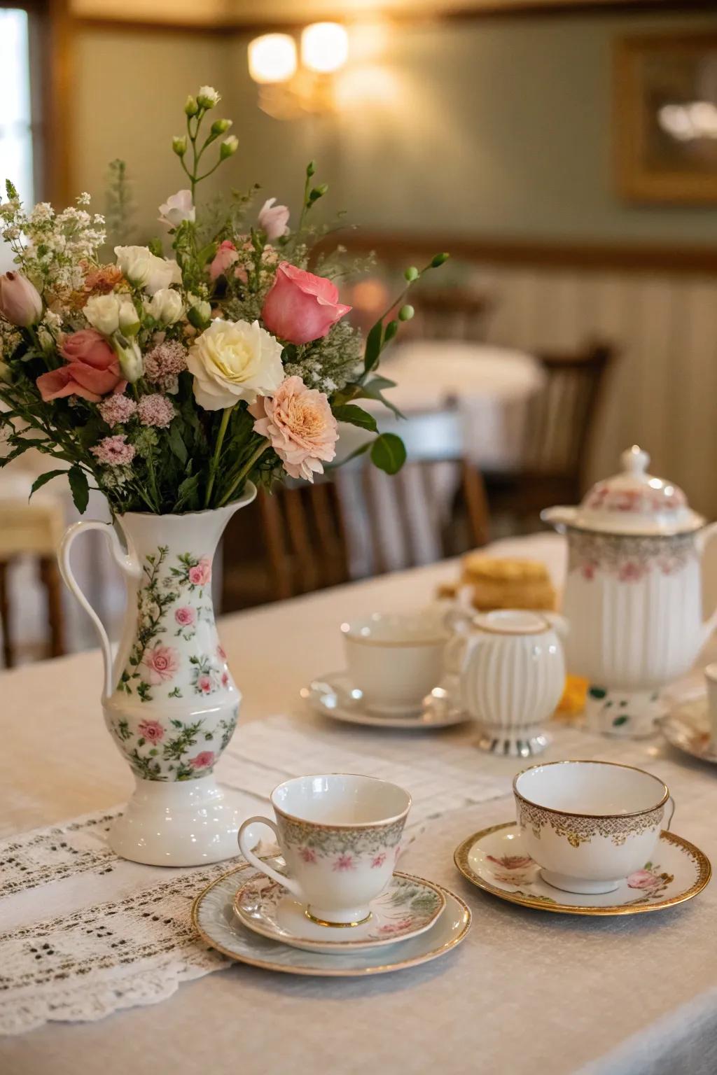 Vintage finds adding charm and nostalgia.